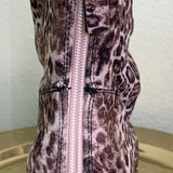 Preston White and Black Animal Print Boot