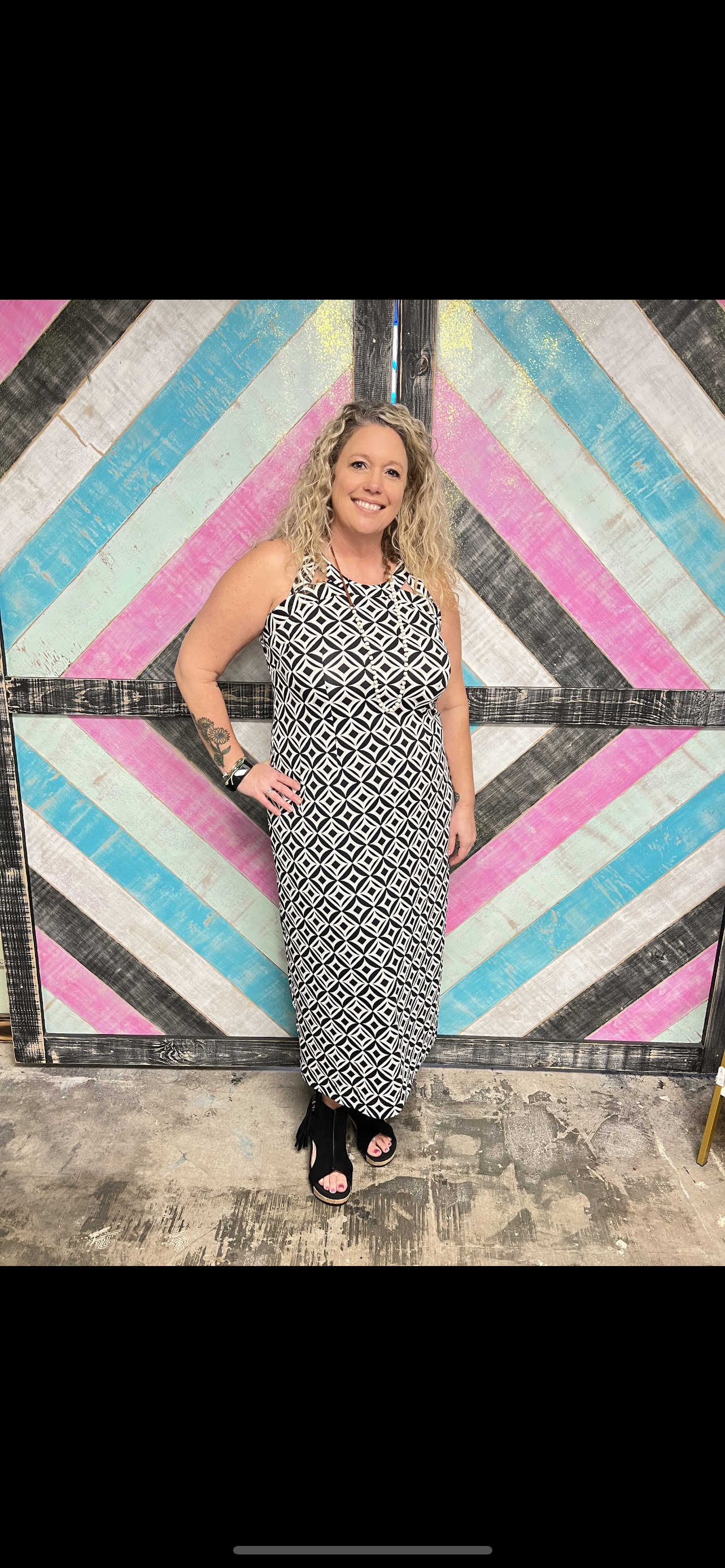 Black and Tan Sexy Maxi