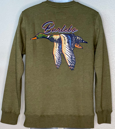 Mallard Duck Olive Sweatshirt Unisex