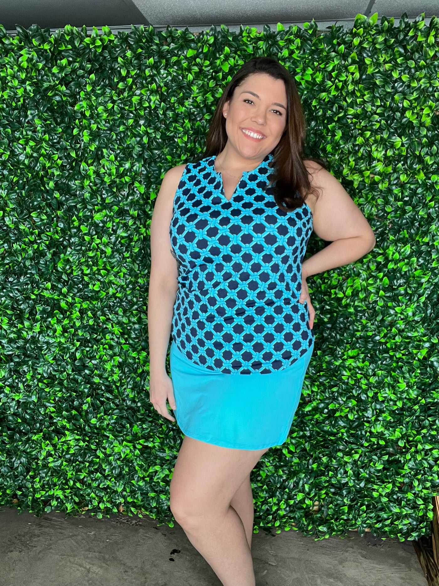 Clear Turquoise Fun Skort