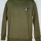 Mallard Duck Olive Sweatshirt Unisex