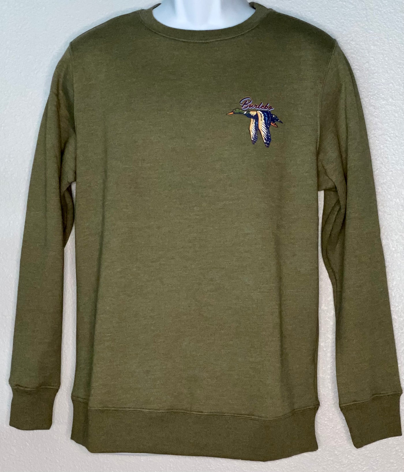 Mallard Duck Olive Sweatshirt Unisex