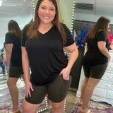 Dark Olive Biker Shorts