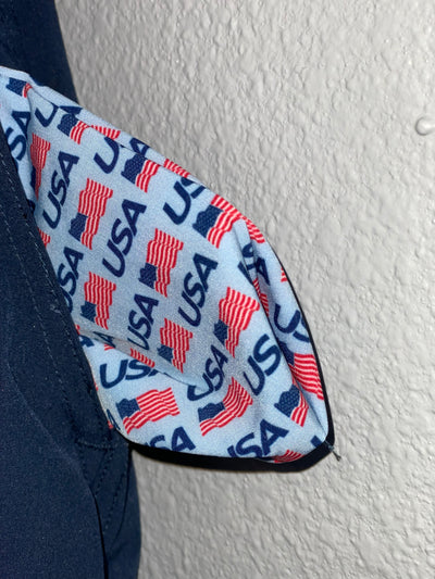 Deep Water Navy Shorts w/USA Pockets