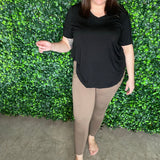 Ash Mocha Leggings with Pocket