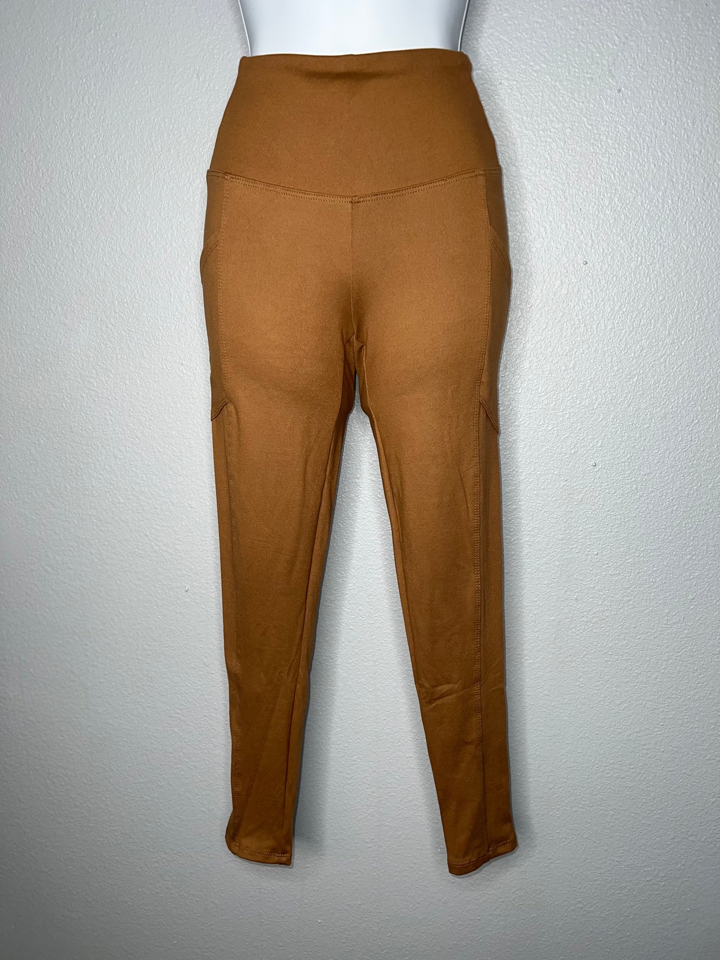 Deep Camel Leggings with Pockets