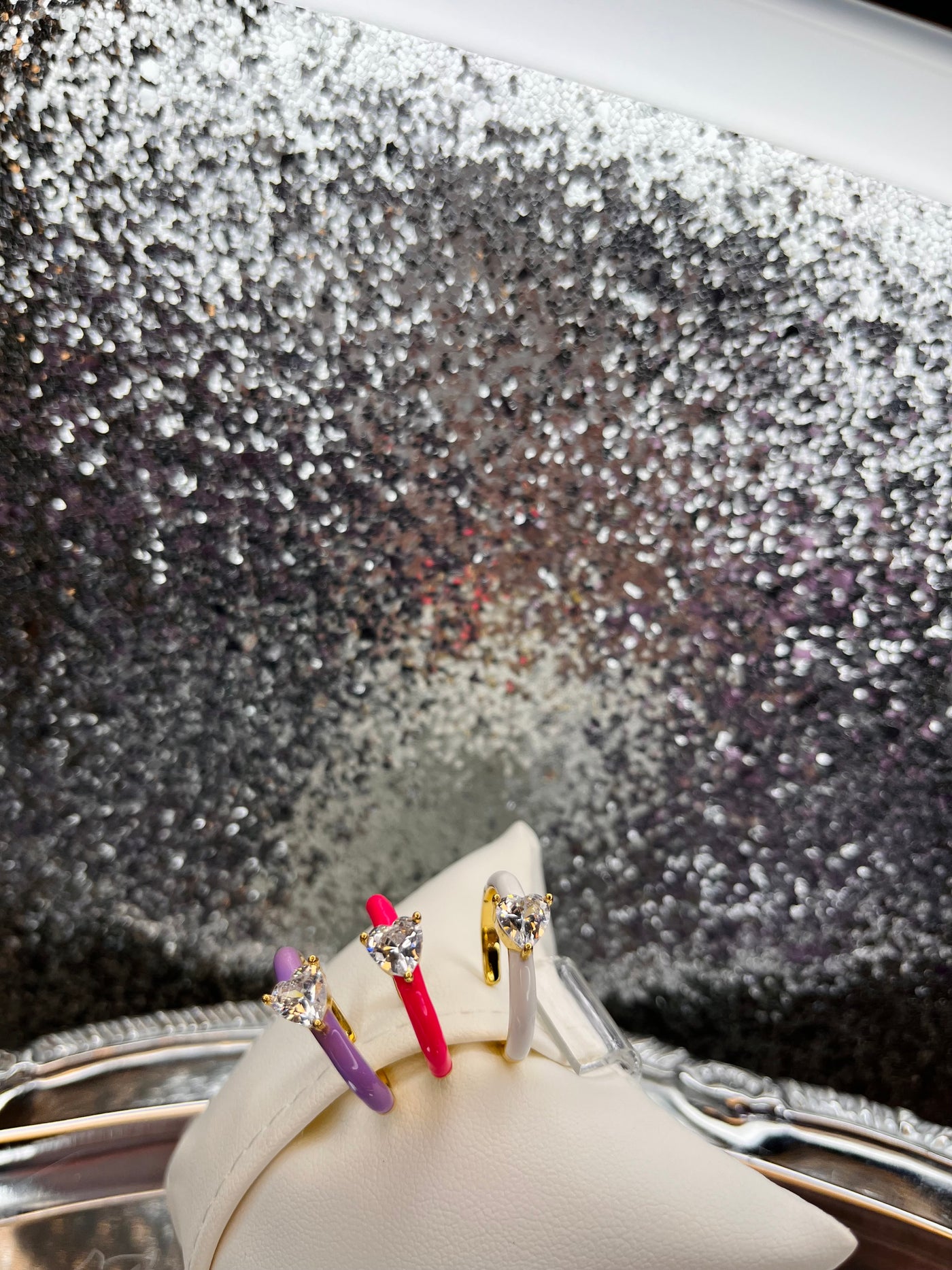 Heart Enamel Ring