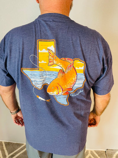 Texas Redfish Short Sleeve Shirt Unisex