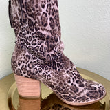 Preston White and Black Animal Print Boot
