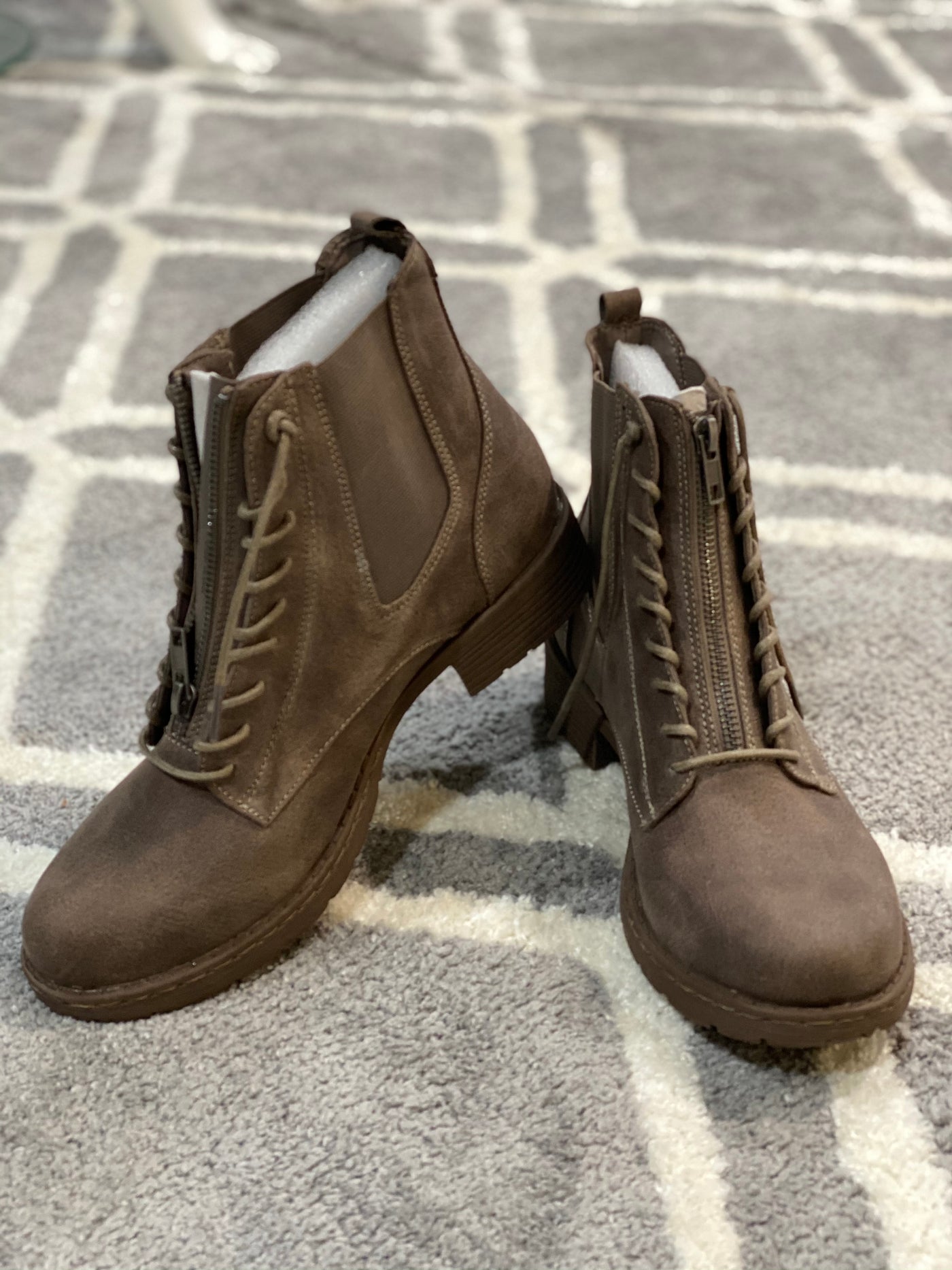 Old Times Taupe Boot