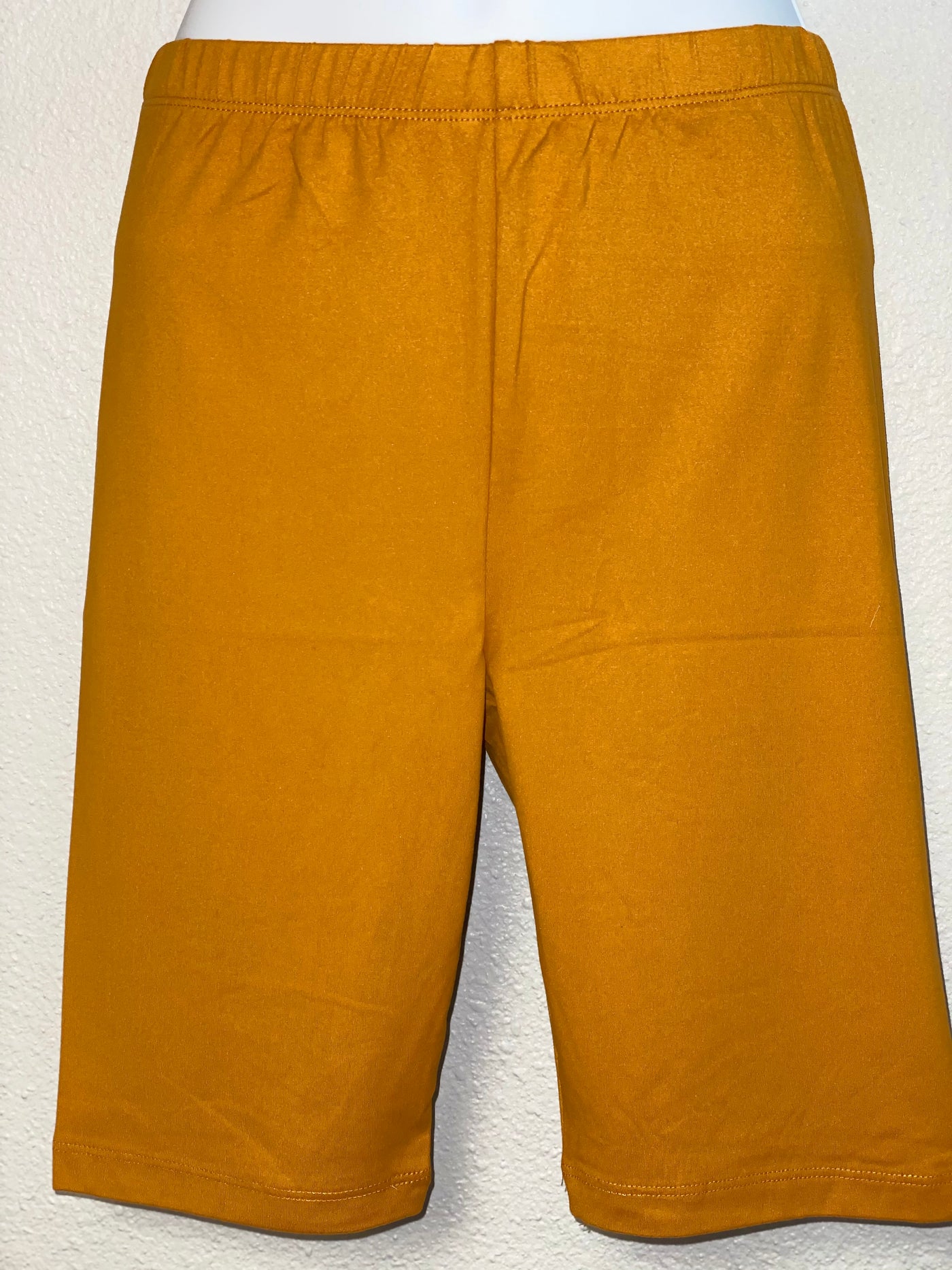 Golden Mustard Biker Shorts