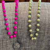 Beaded Crystal Linked Collar Necklace