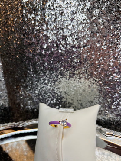 Heart Enamel Ring