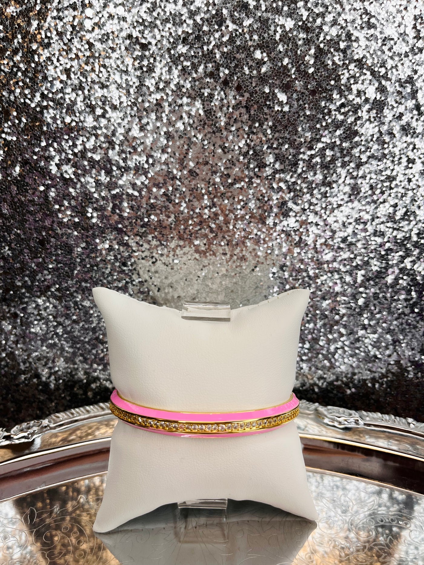 Plank Enamel Bangle