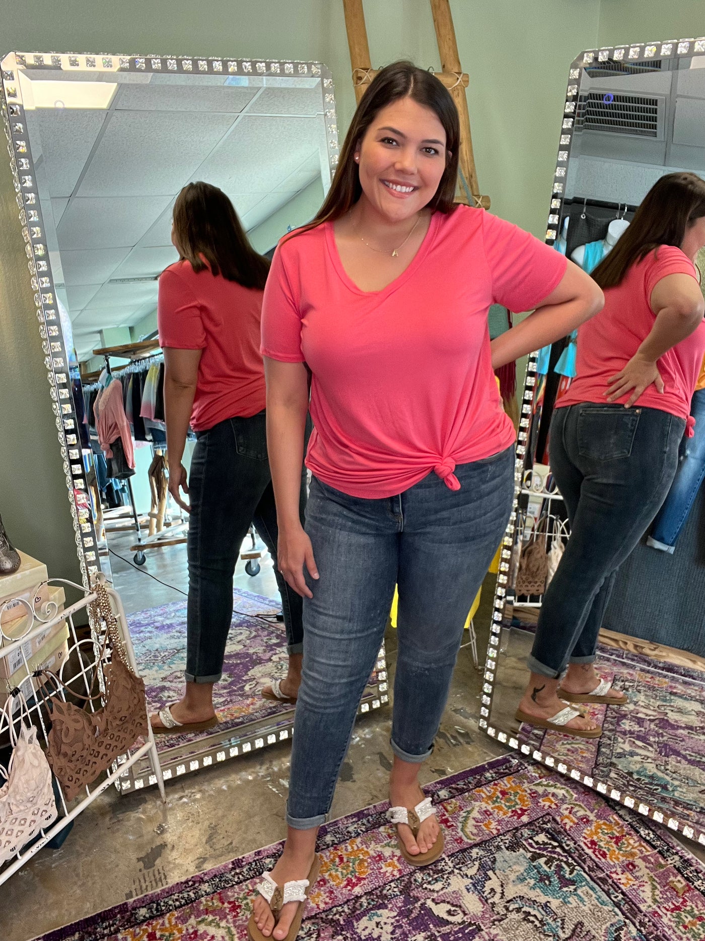 Judy Blue Cuffed Dark Wash Jeans