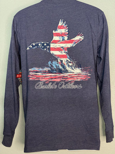Patriotic Duck Long Sleeve Shirt