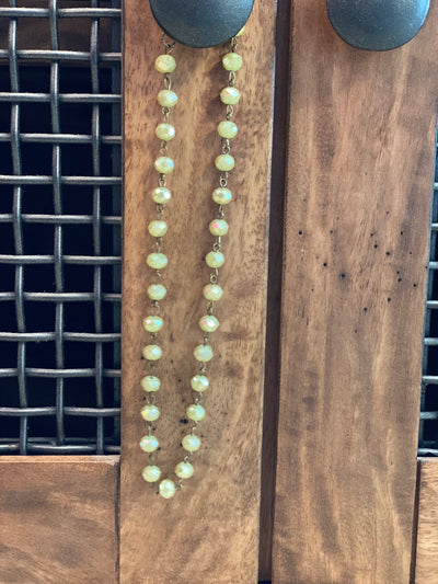 Beaded Crystal Linked Collar Necklace