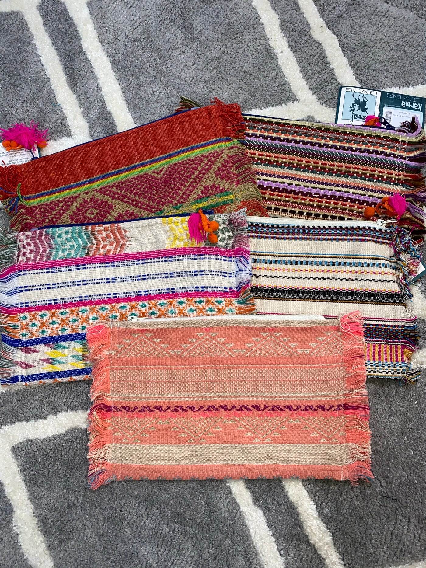 Colorful Fringe Pouch Purse