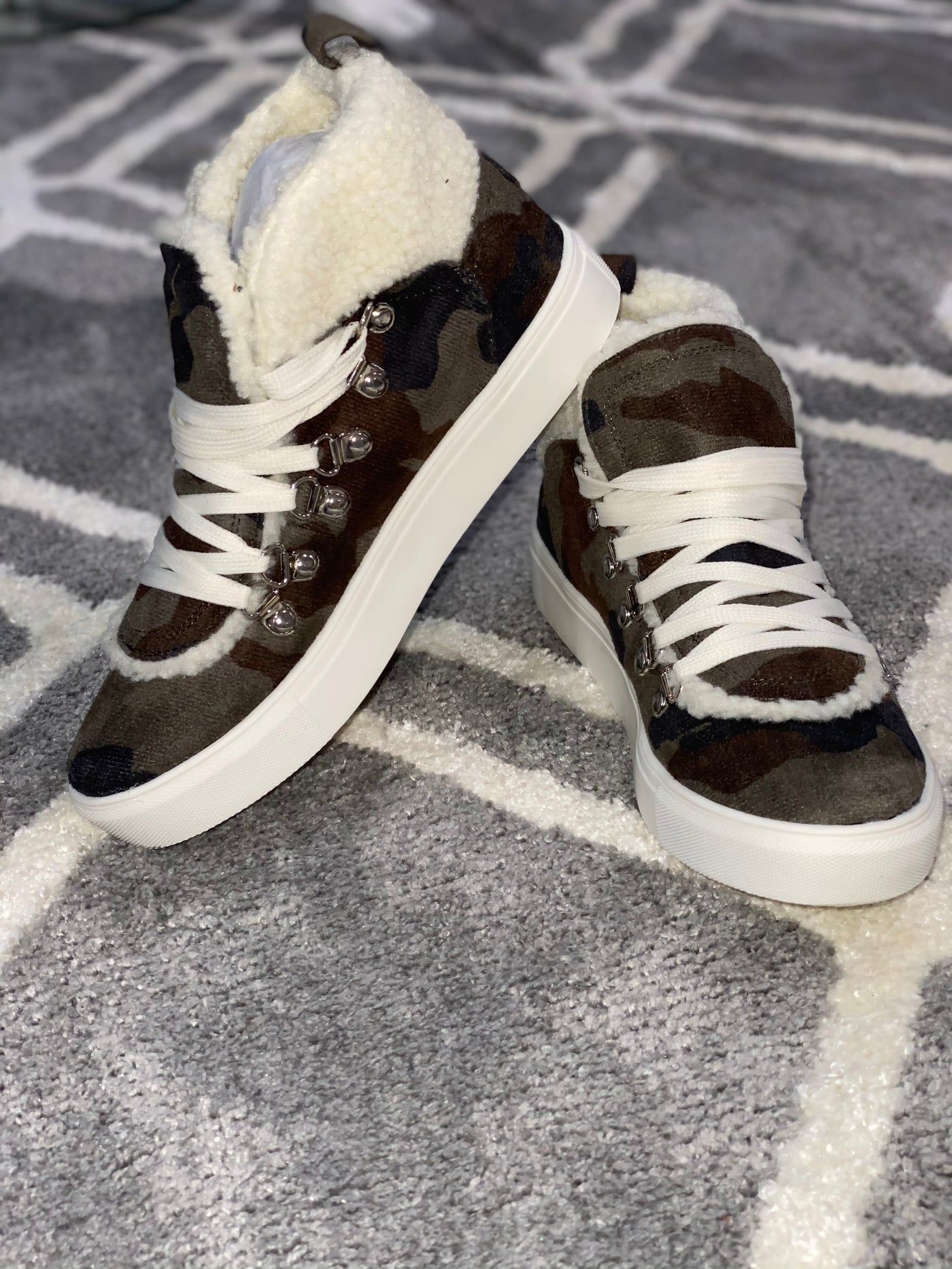 Snuggly Camo Lined Bootie