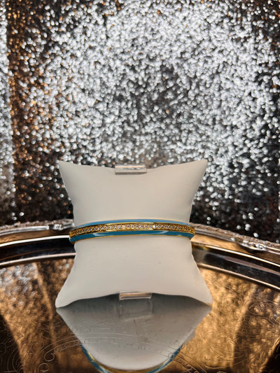 Plank Enamel Bangle