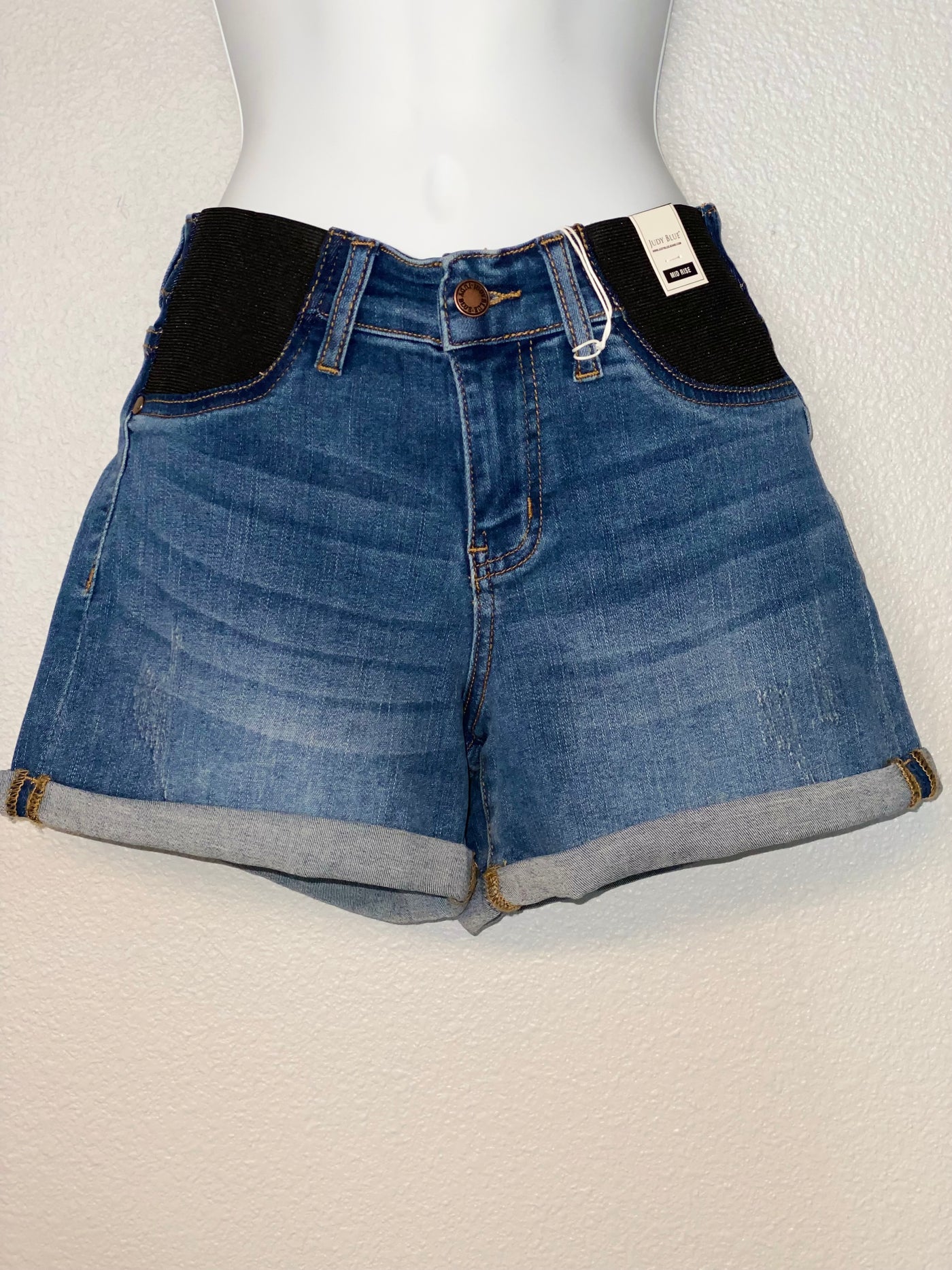 Judy Blue Light Wash Maternity Shorts
