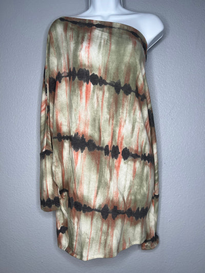 Olive TyeDye Off the Shoulder Top