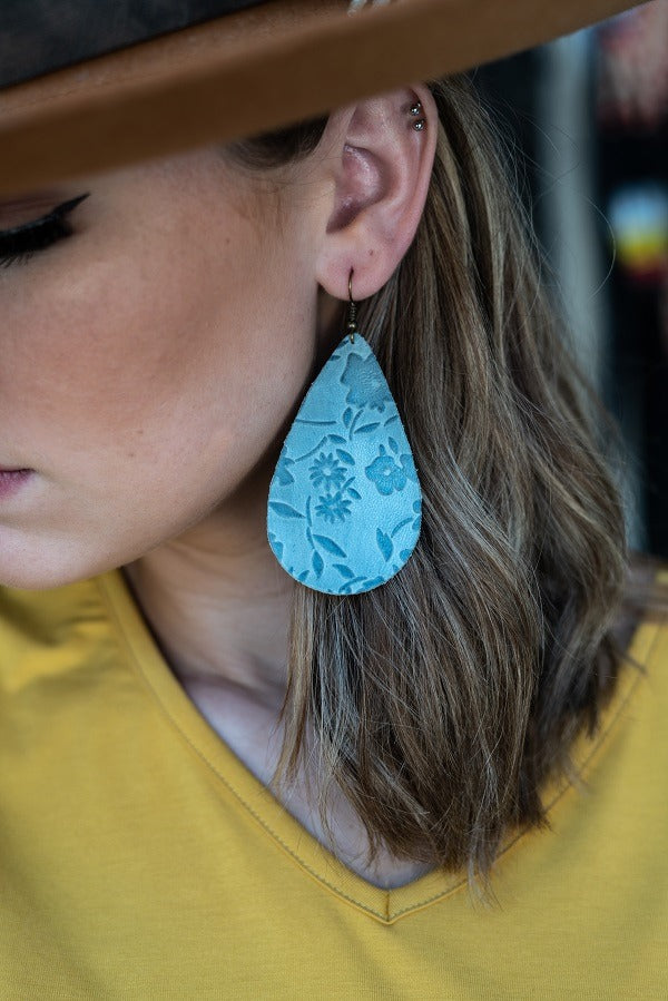 Mint Detail Teardrop Earrings